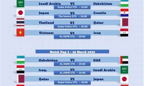迪拜杯u23赛程结果查询,迪拜杯u23赛程结果